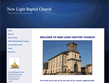 Tablet Screenshot of newlightbaptistchurch.org